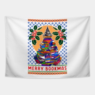 Funny Book Gifts Men Women Kids Bookworm Book Ugly Christmas Tapestry