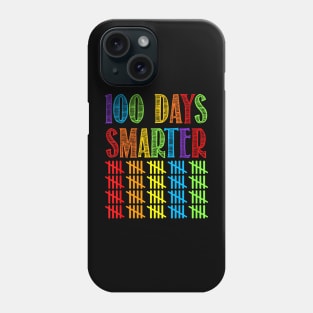 100 Days Smarter Kindergarten Teacher 100Th Day Of School Phone Case