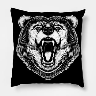 Angry Bear Pillow