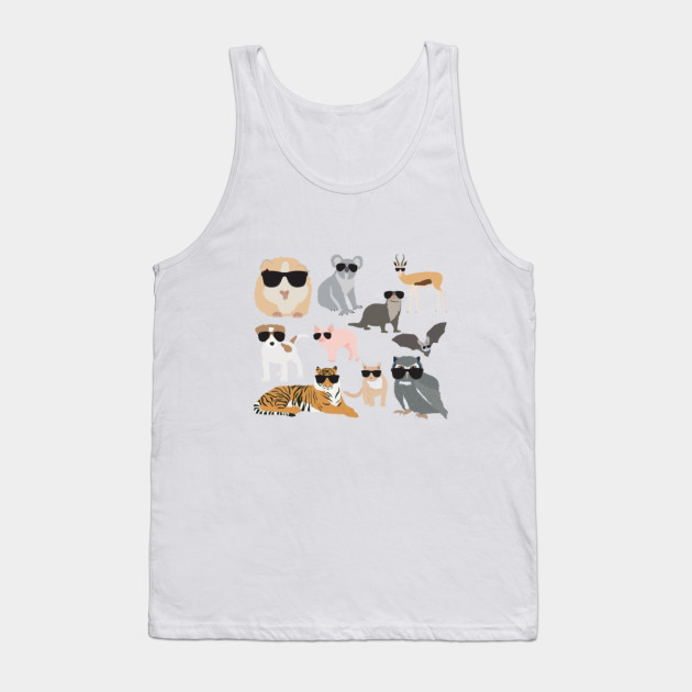 Cool and Funny Animals Wearing Sunglasses - Cool Animals - Tank Top | TeePublic UK