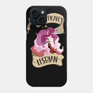 Majestically Lesbian Unicorn Phone Case