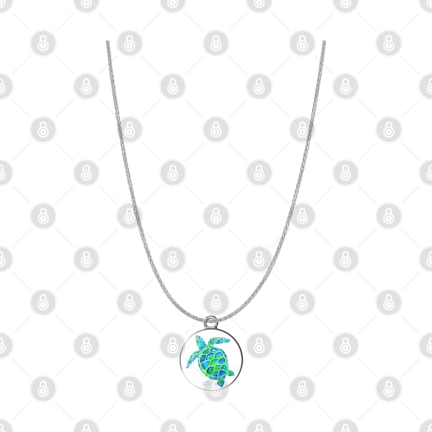 Sea Turtle Necklace by janmarvin