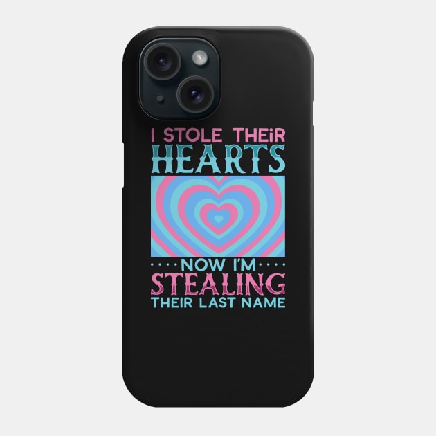 I stole their heart - adoption child Phone Case by Modern Medieval Design