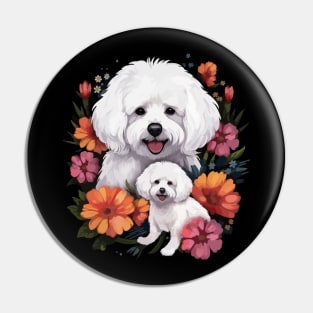 Bichon Frise Mothers Day Pin