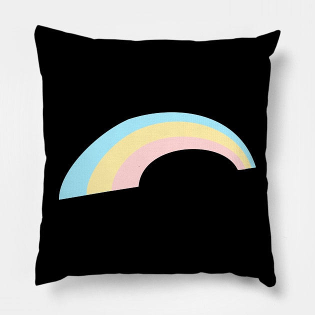 Pastel Rainbow Pillow by traditionation