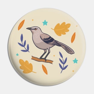 Northern Mockingbird Pin