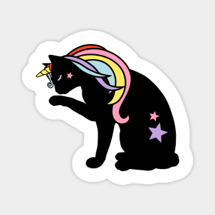 Black Kittycorn Magnet