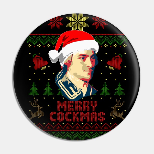 John Hancock Merry Cockmas Pin by Nerd_art