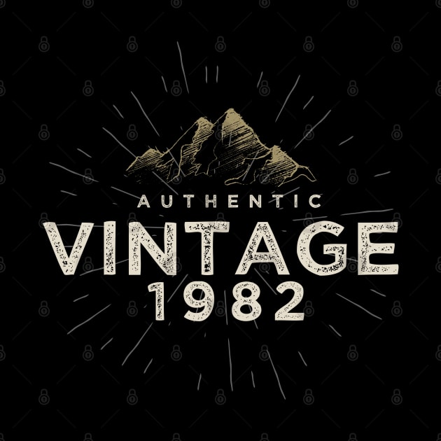 Authentic Vintage 1982 Birthday Design by DanielLiamGill