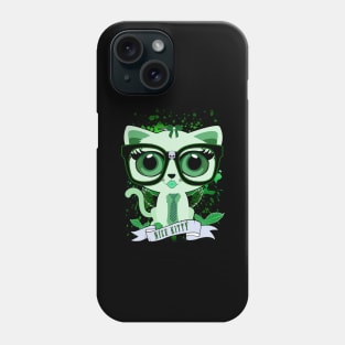 Nice Kitty - Green Phone Case