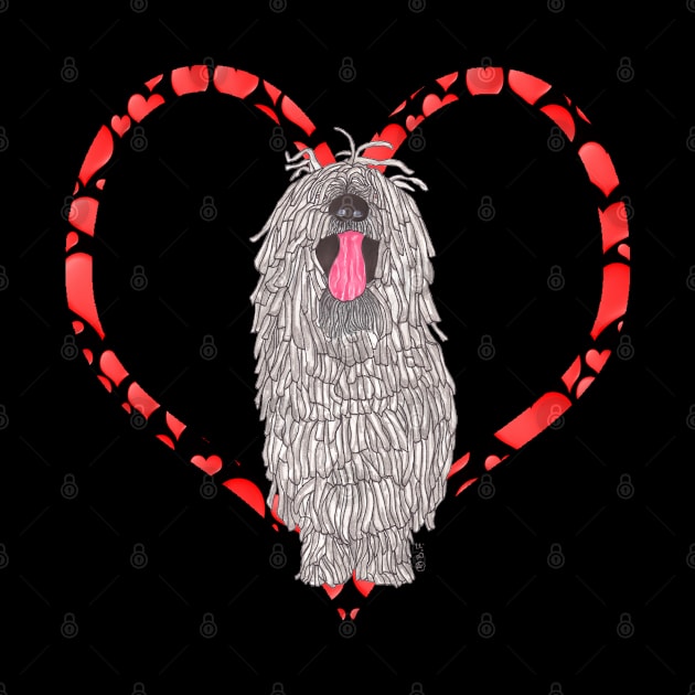 KOMONDOR DOG HEART by BeritValk