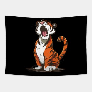 Tiger Fierce Felines Tapestry