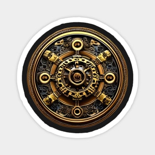 Vintage industrial steampunk mechanical gears sticker Magnet