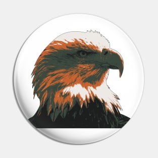 Bald Eagle Portrait Pin