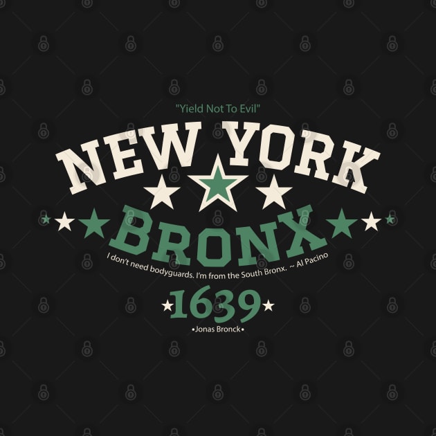 New York Bronx 'Yield to the Evil' Logo Shirt - Urban Streetwear Collection by Boogosh