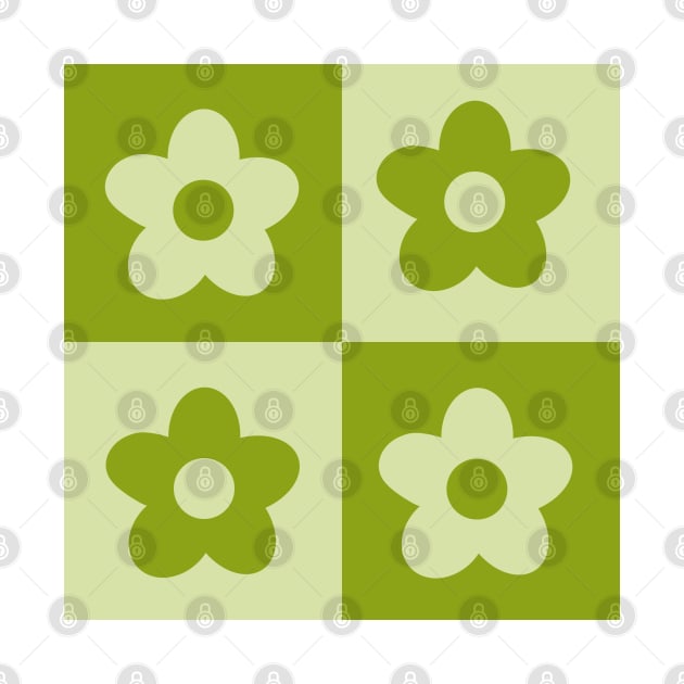 Green Barbicore Bimbo Aesthetic Y2K Checkerboard 2000s Room Decor Pattern by faiiryliite