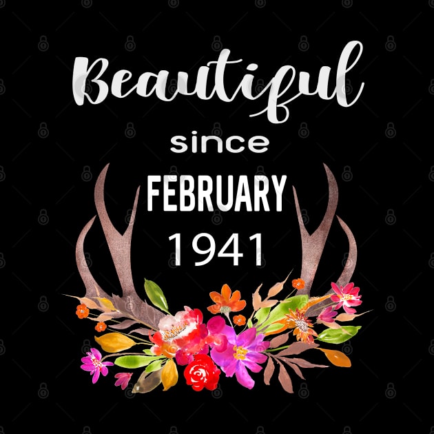 Deer Antler Elk Hunting Flower Horn Beautiful Since February 1941 by familycuteycom