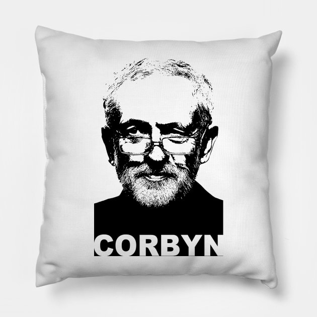 Jeremy Corbyn Pillow by Bugsponge