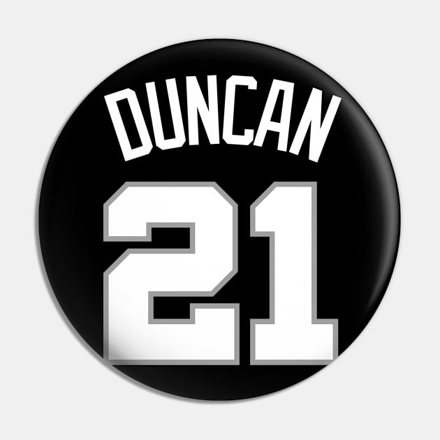 Tim Duncan - CLASSIC Pin by Buff Geeks Art