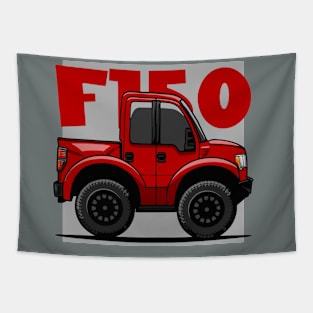 F150 Truck Caricature Tapestry