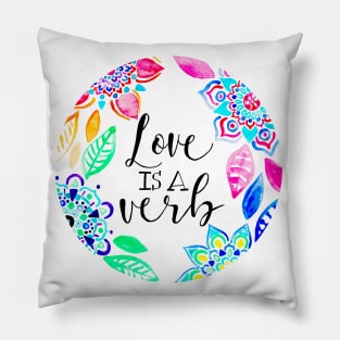 Love is a Verb Pillow