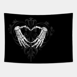 SKELETON HEART BAROQUE Tapestry