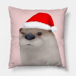 Christmas Otter 2 Pillow