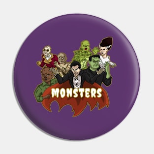 Classic Monsters Pin