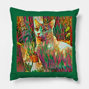 CAT GLASS COLORS Pillow