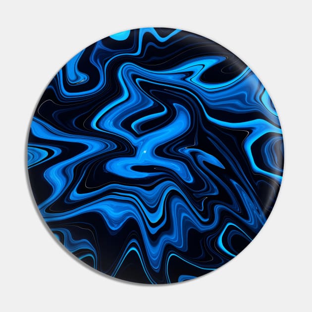 Blue Liquid Paint Pin by Sonja818