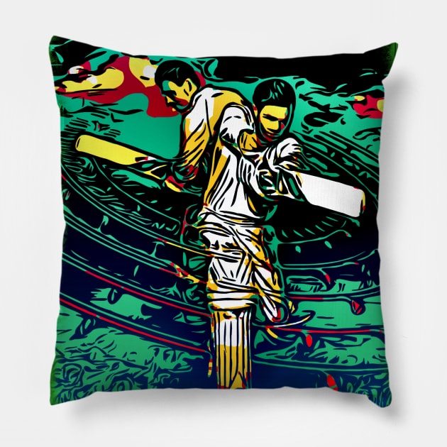 World Cup Cricket Batsman Passion P10 Pillow by FasBytes