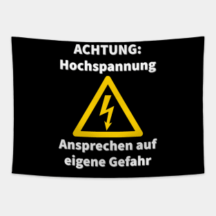 Hochspannung Elektriker unter Strom Fun Sprüche Tapestry