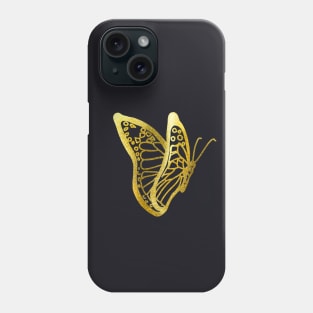 Butterfly gold Phone Case