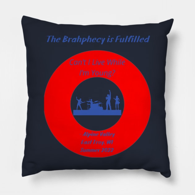 Can’t I Live While I’m Young? Pillow by Abide the Flow