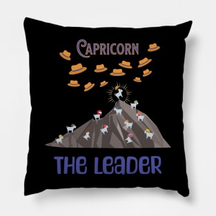 The characters of the zodiac: Capricorn Pillow