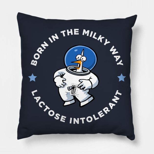 Lactose intolerant Pillow by Fredo and Pidjin Comics Official Store