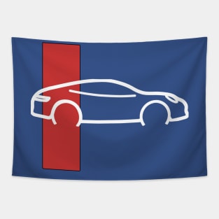 Red Bar Race Tapestry