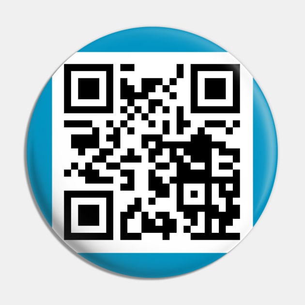 Rick Roll QR Pin by unclecrunch