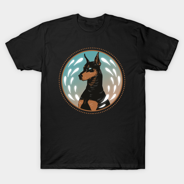 Doberman Glow - Doberman - T-Shirt