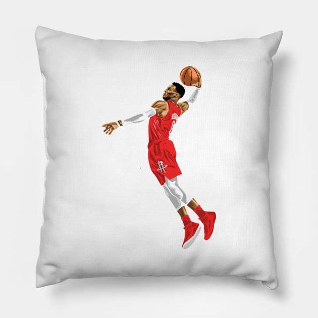 Russell Westbrook Pillow by knnthmrctn