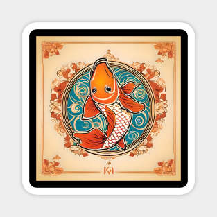 Koi Fish Study Magnet