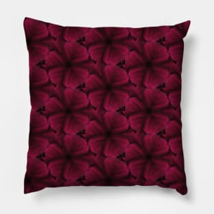 Pink Flower Geometric Pattern Pillow