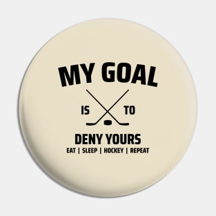 funny hockey Pin