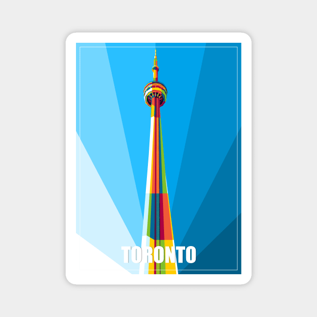 CN Tower Magnet by wpaprint