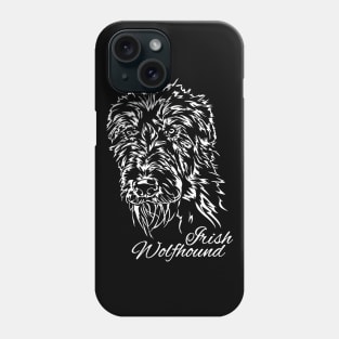 Proud Irish Wolfhound dog portrait Phone Case