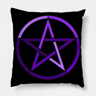 Purple Pentagram Pentacle Pillow