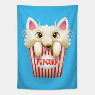 Pup-corn - Popcorn Dog Tapestry