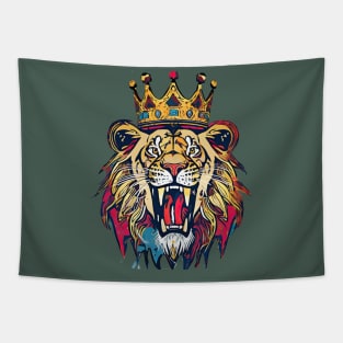 Lion Graphic Tapestry