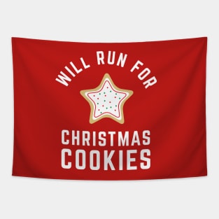 Will Run For Cookies Christmas Cookies Christmas Running Tapestry