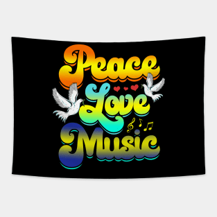 Peace Love Music Rave Festival Musical Hippie Tapestry